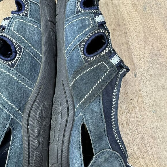 Earth Origins Outdoor Suede Sandal Adventure Slip-On Shoes Size 10.5 Womens Blue - Picture 6 of 14